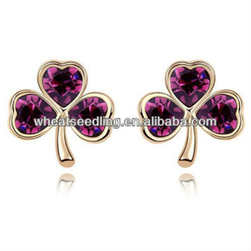 Fashion Earrings Jewelry Elegant Clover Cute Stud Earrings